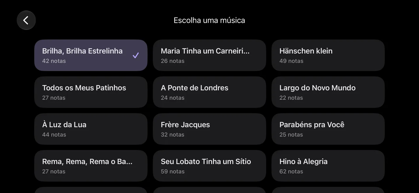 Escolha uma música: 30 músicas, as mais fáceis primeiro